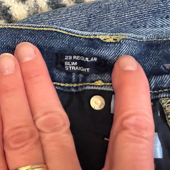 Gap Jeans 28" regular slim straight jeans - Size 6 - Picture 5 of 7